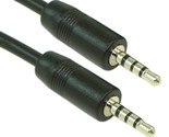 2Ft 2.5Mm Slim Trrs (4 Conductor) Male To Male Audio Cable - $16.99