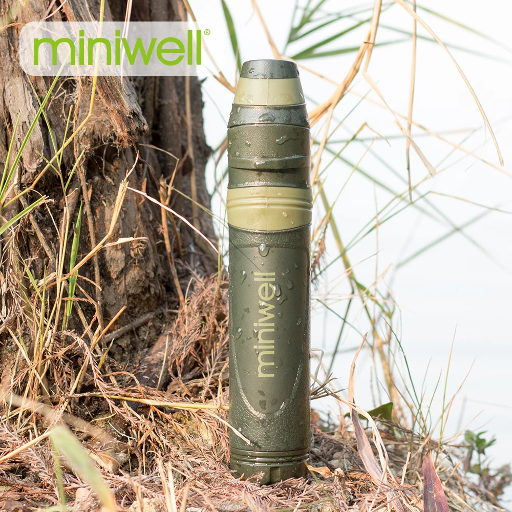 Miniwell L600 Survival Portable Water Filter Equipment Taken on Outdoor Trip - £50.59 GBP
