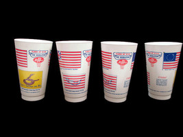 Dr. Pepper Flags of the Revolution Cups Set of 4 UNIQUE ITEM 1970 - $3.71