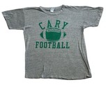VTG 90s Russell Cary High School Football TShirt Made USA LARGE Single S... - $29.65