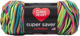 Red Heart Super Saver Jumbo Yarn-Blacklight - £17.34 GBP