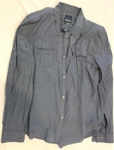 Prana Men’s Long Sleeve Button Down Blue Fishing Shirt Size XL - £22.05 GBP