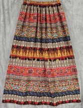 Shein Skirt Womens XLarge Multicolor Floral Boho Hippie Vcay High Waist ... - £18.96 GBP