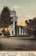 SCARBOROUGH NY~SHEPARD MEMORIAL CHURCH AT SUNSET~1900s TINTED PHOTO POST... - £6.38 GBP