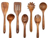 Wooden Spoons For Cooking,7Pcs Wooden Utensils For Cooking Teak Wooden K... - $43.99