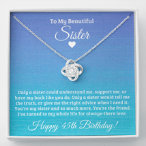 Gift for Sister, 45th Birthday Gift for Sister, Turning 45, From Sister Brother - £35.88 GBP+
