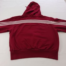 Adidas TROY Men's Red Cotton Blend Drawstring Hoodie Sweatshirt Size Small image 11