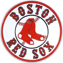 MLB Boston Red Sox Color Team 3-D Chrome Heavy Metal Emblem by Fanmats - £15.62 GBP