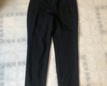Talbots Women&#39;s Cotton Black Zip Front Seamed Trouser Sz 8 zip front poc... - $27.76