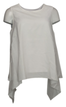 Truth + Style Woven Sleeveless High-Low Hem Top (White, Medium) A395921 - £19.85 GBP