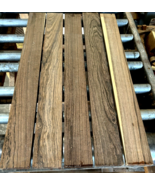 FIVE BEAUTIFUL PIECES KILN DRIED S4S BOCOTE LUMBER LONG WOOD ~36" X 4" X 3/4" - $64.30