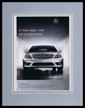 2008 Mercedes Benz C Class Framed 11x14 ORIGINAL Vintage Advertisement - £27.12 GBP