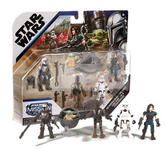 Star Wars Mission Fleet Defend The Child 2.5&quot; Figures Cara Dune IG11 Trooper MIB - £15.94 GBP