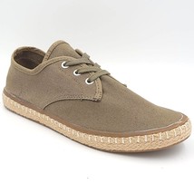 Sun + Stone Men Lace Up Espadrille Sneakers Zane Size US 13M Sage Green Mesh - £15.66 GBP