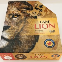 I am Lion Jigsaw Puzzle Head Shaped 550 pc Madd Capp 25x30 inch - £11.07 GBP