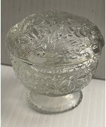 Vintage Avon Clear Glass  Trinket  Container - $5.94