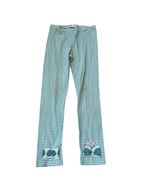 Naartjie Kids Girls Vintage XXXL 9 Years Teal Blue Stripe 2-Tone Leggings - €12,27 EUR