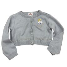 Disney Store Vintage Cinderella Cardigan Sweater 3T Embroidered Silver &amp;... - €16,45 EUR
