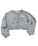 Disney Store Vintage Cinderella Cardigan Sweater 3T Embroidered Silver &amp;... - $19.20