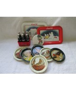 Coca-Cola miniature bottles, coasters, tip trays, mirror, eleven items 1997 - €39,07 EUR