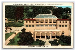 Maurice Baths Hot Springs National Park Arkansas AR UNP WB Postcard D22 - $3.91