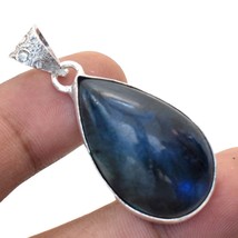 Blue Fire Labradorite Gemstone Handmade Fashion Pendant Jewelry 1.80&quot; SA 9098 - £4.73 GBP