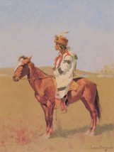 A Blackfoot Indian by Frederic Remington Western Giclee Art Print + Ships Free - £30.68 GBP+