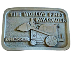 Belt Buckle Dresser Construction Mining Equipment Pay Loader Mine 1970s Vintage  - £14.53 GBP