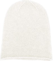 Women&#39;S 100% Cashmere Beanie Hat By Shorts Of Hawick, Ivory White, Made In - $89.94