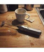 Electric Handheld Milk Frother for Coffee – Battery-Operated Drink Mixer... - $13.28 CAD