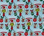 Cotton Dr. Seuss How the Grinch Stole Christmas Fabric Print by the Yard... - $14.95