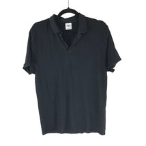 Zara Mens Polo Shirt Knit Short Sleeve Collar Black M - £10.08 GBP