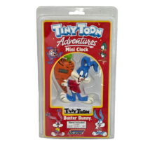 VINTAGE 1990 TINY TOON ADVENTURES MINI CLOCK BUSTER BUNNY NELSONIC NEW W... - $19.00