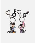 Britto Mickey &amp; Minnie Mouse Keychain Disney His &amp; Hers Collectible Gift... - £16.82 GBP