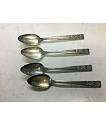 Community Coronation Silver teaspoon 6-1/8&quot; silver plated lot of 4 - £6.96 GBP