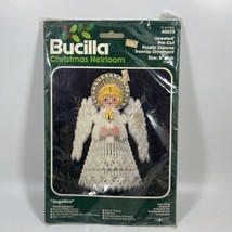 Bucilla "Angelica" Plastic Canvas Treetop Ornament Kit #60625 - New Sealed! - $14.13