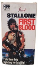 VHS TAPE USED RAMBO First Blood 1982 Sylvester Stallone HBO Video Movie ... - $133.24