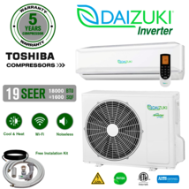 18000 BTU Air Conditioner Mini Split 19 SEER2 INVERTER Ductless Heat Pump 220V. - £657.35 GBP