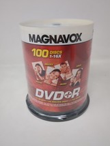 Magnavox DVD+R 100 Pack  1-16x  4.7 GB  120 Min Blank DVD Discs NEW SEALED - £13.98 GBP