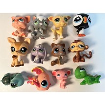 Littlest Pet Shop Dog Bunny Pig Turtle Deer Fish Cat Monkey Puffin Lot of 12 REA - $98.99