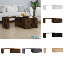 Modern Wooden Rotatable Swivel Corner Living Room Coffee Table With Storage Wood - £60.89 GBP+