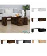 Modern Wooden Rotatable Swivel Corner Living Room Coffee Table With Stor... - £61.35 GBP+