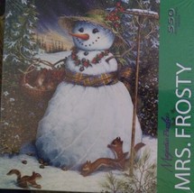 Majestic Puzzles Mrs. Frosty / 550 Piece Jigsaw / Complete / Christmas /... - $24.74