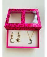 Betsey Johnson Celestial Moon &amp; Star Necklace with Earrings - $162.77 CAD