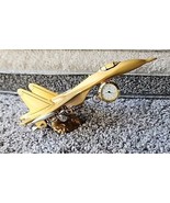 RARE VINTAGE XANAZU Fighter Jet Desk Clock MIG-29 Quartz Japan Movement ... - €62,12 EUR