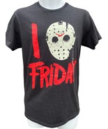 Friday the 13th Jason Voorhees I Love Friday Black T-shirt NEW Official ... - £14.89 GBP
