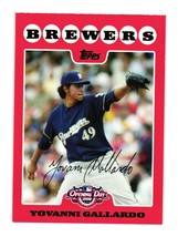 2008 Topps Opening Day #17 Yovani Gallardo Milwaukee Brewers - £0.75 GBP