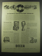 1955 Decca Advertisement - Tele-Radio-Gram, Navigator (marine), Marine Radar Ped - £14.48 GBP