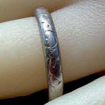 Antique Platinum ART Deco Wedding Band 20s Gatsby style Engraved Ring Size 7.5 - $39,981.91 MXN