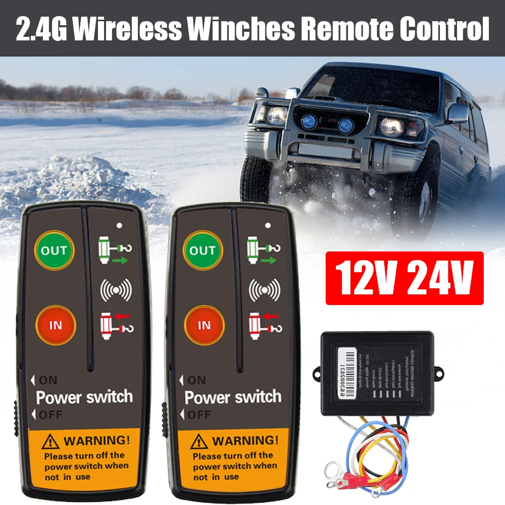 12V 24V Electric Winch Switch Controller Wireless Remote Control Accessories for - £23.30 GBP